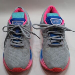 ASICS Gel Nimbus Lite 2 Women's Running Shoes Gray Pink Blue Size 8 READ DESCRIP